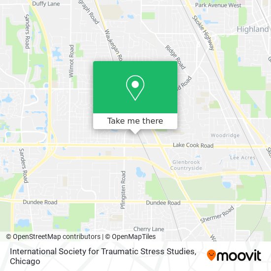 International Society for Traumatic Stress Studies map