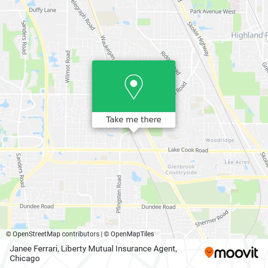 Janee Ferrari, Liberty Mutual Insurance Agent map