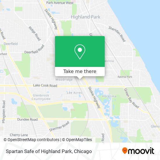 Spartan Safe of Highland Park map