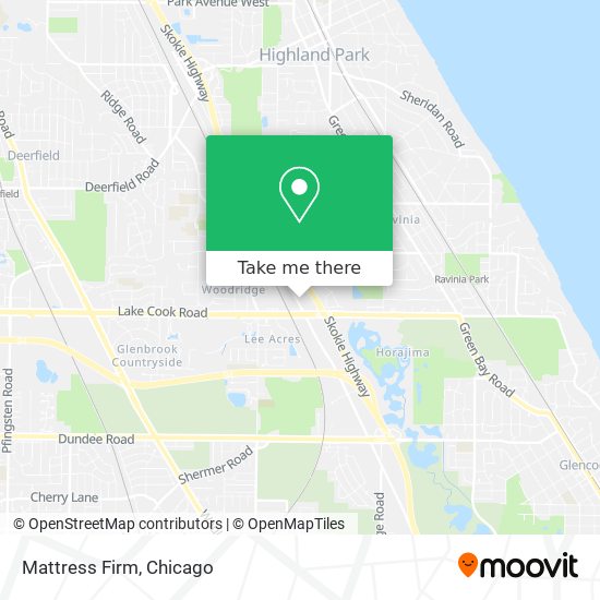 Mattress Firm map