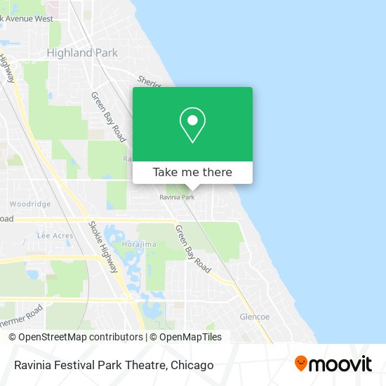 Mapa de Ravinia Festival Park Theatre