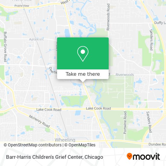 Mapa de Barr-Harris Children's Grief Center