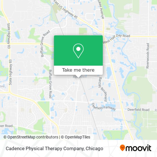 Mapa de Cadence Physical Therapy Company