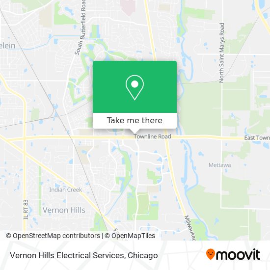 Vernon Hills Electrical Services map