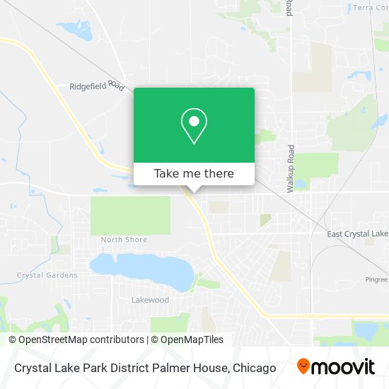 Mapa de Crystal Lake Park District Palmer House