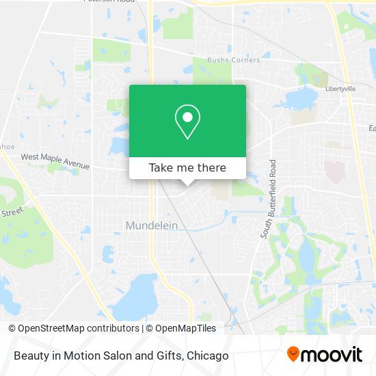 Beauty in Motion Salon and Gifts map