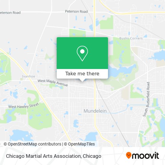 Mapa de Chicago Martial Arts Association