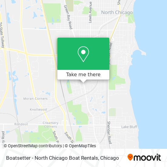 Mapa de Boatsetter - North Chicago Boat Rentals