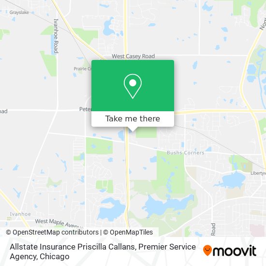 Mapa de Allstate Insurance Priscilla Callans, Premier Service Agency