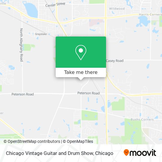 Chicago Vintage Guitar and Drum Show map