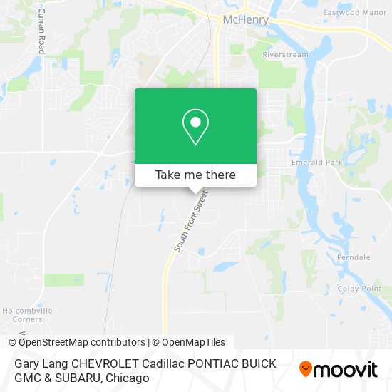 Gary Lang CHEVROLET Cadillac PONTIAC BUICK GMC & SUBARU map