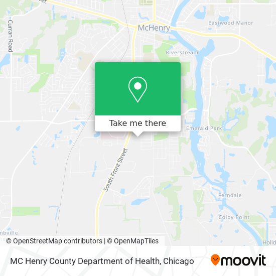 MC Henry County Department of Health map