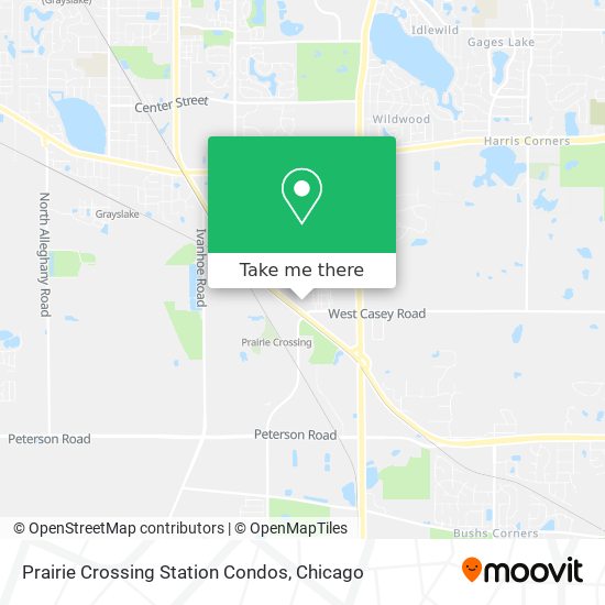 Prairie Crossing Station Condos map