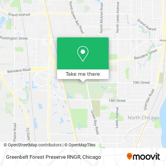 Greenbelt Forest Preserve RNGR map