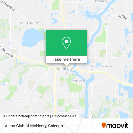 Alano Club of McHenry map