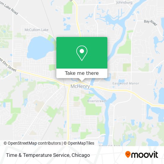 Mapa de Time & Temperature Service