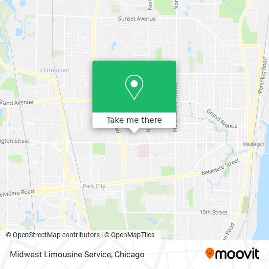 Mapa de Midwest Limousine Service