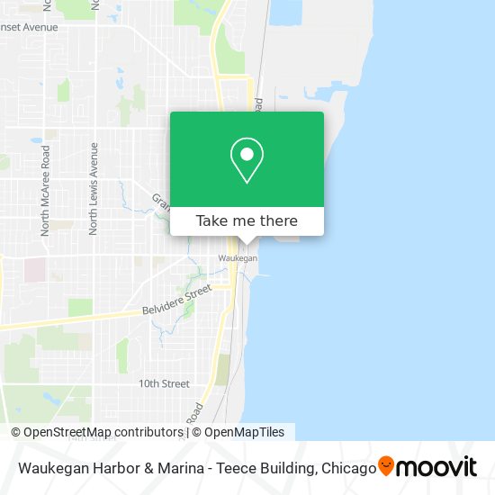Mapa de Waukegan Harbor & Marina - Teece Building