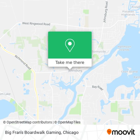 Big Fran's Boardwalk Gaming map