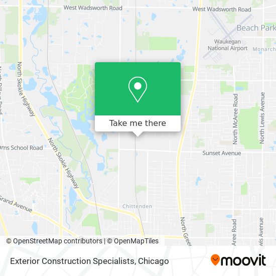 Exterior Construction Specialists map