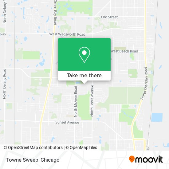 Towne Sweep map