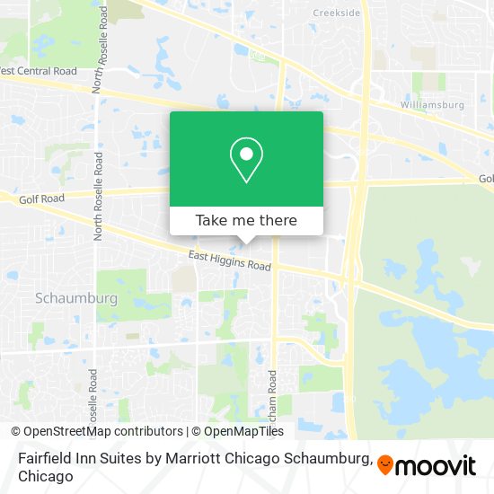 Mapa de Fairfield Inn Suites by Marriott Chicago Schaumburg