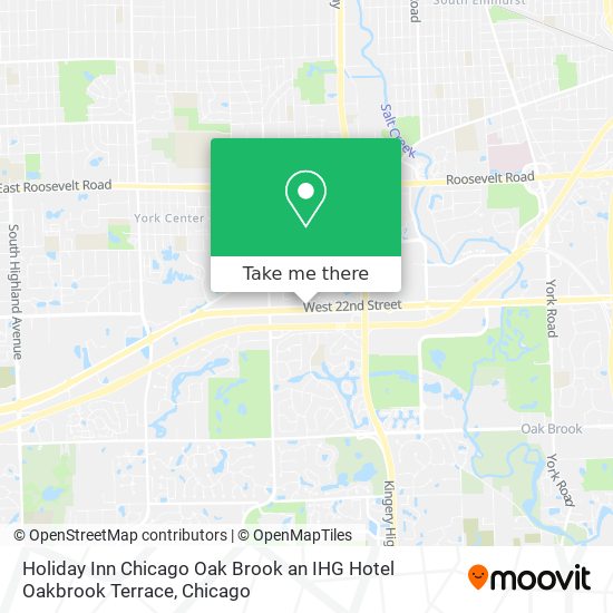 Holiday Inn Chicago Oak Brook an IHG Hotel Oakbrook Terrace map