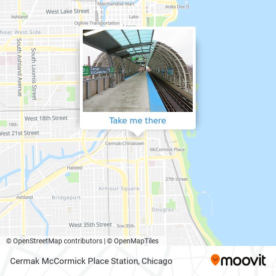 Mapa de Cermak McCormick Place Station