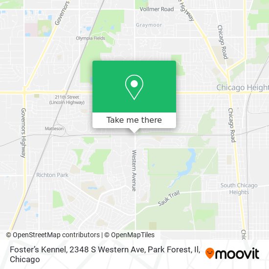 Foster’s Kennel, 2348 S Western Ave, Park Forest, Il map