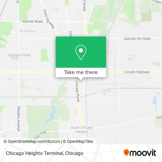 Chicago Heights Terminal map
