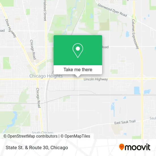 State St. & Route 30 map