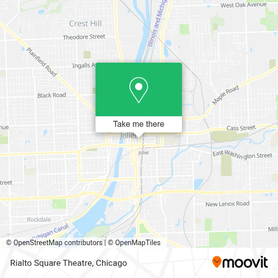 Rialto Square Theatre map
