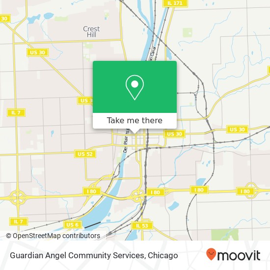 Mapa de Guardian Angel Community Services