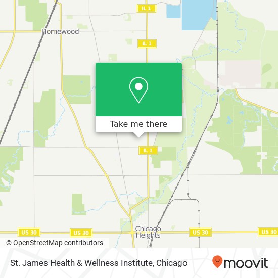 St. James Health & Wellness Institute map