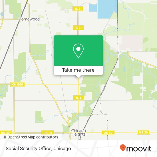 Social Security Office map