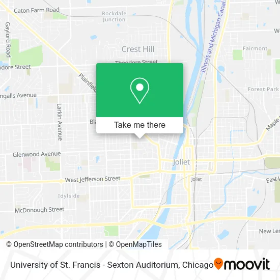 University of St. Francis - Sexton Auditorium map