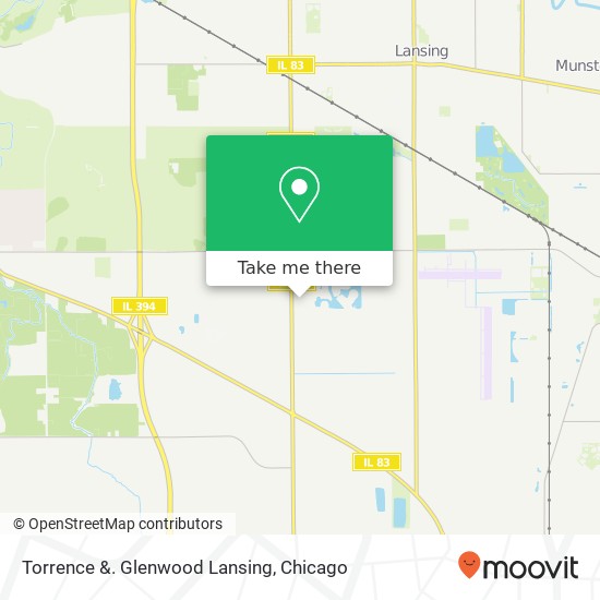 Torrence &. Glenwood Lansing map