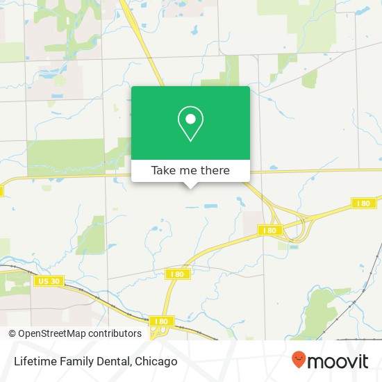 Lifetime Family Dental map