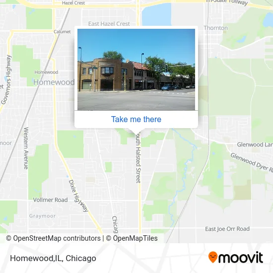 Homewood,IL map