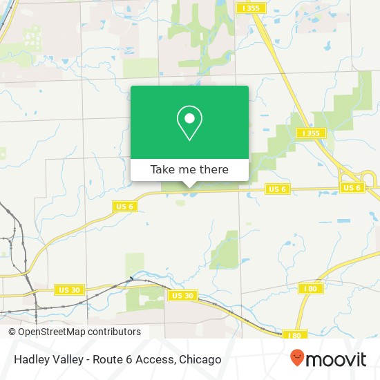 Hadley Valley - Route 6 Access map