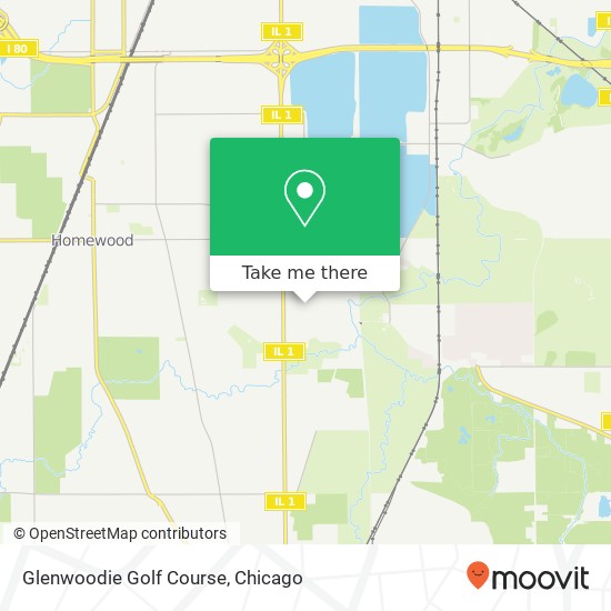 Glenwoodie Golf Course map