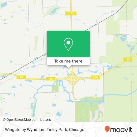 Wingate by Wyndham Tinley Park map