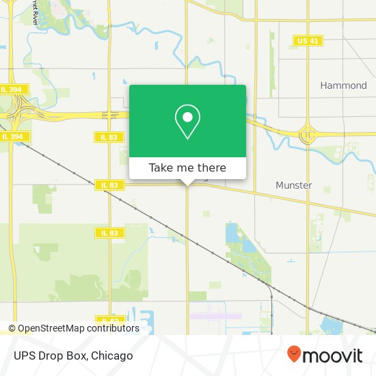 Mapa de UPS Drop Box