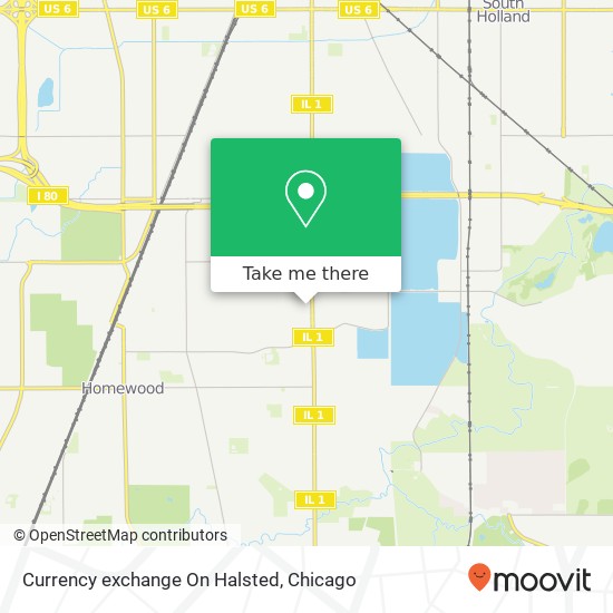 Currency exchange On Halsted map