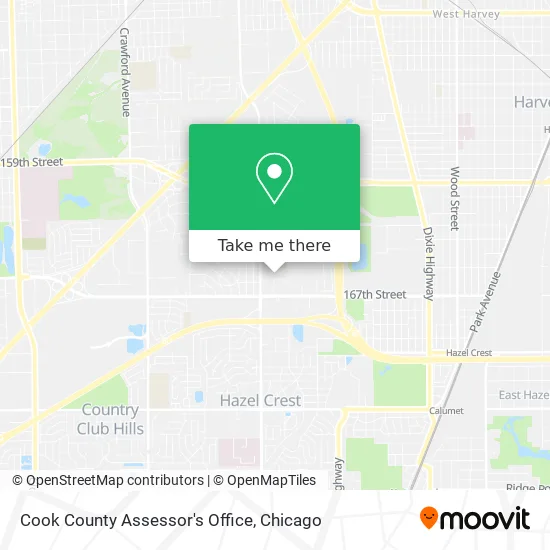 Cook County Assessor's Office map