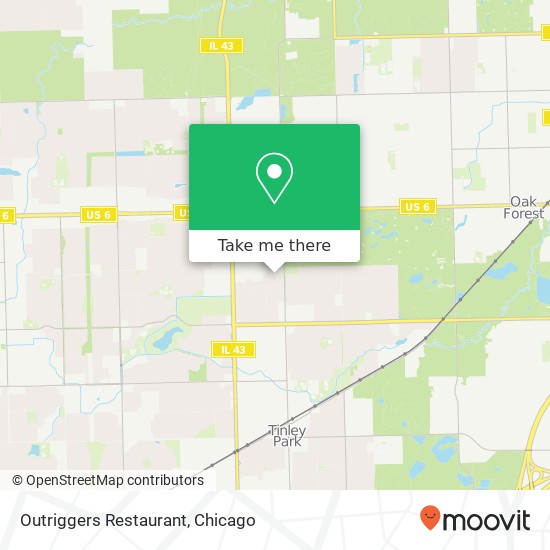 Mapa de Outriggers Restaurant