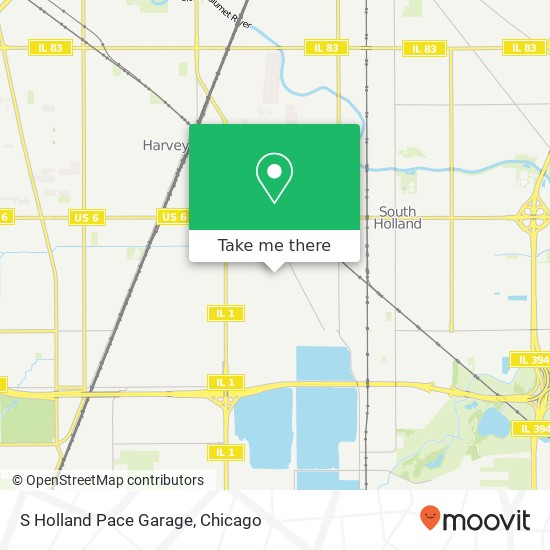 S Holland Pace Garage map