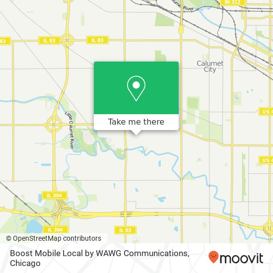 Mapa de Boost Mobile Local by WAWG Communications