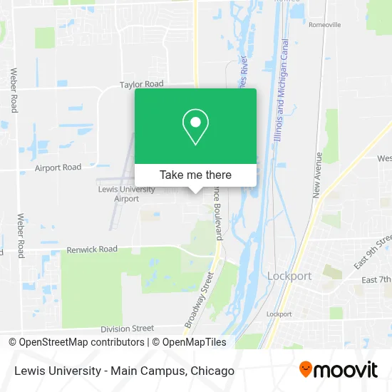 Lewis University - Main Campus map