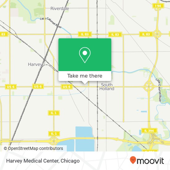 Mapa de Harvey Medical Center